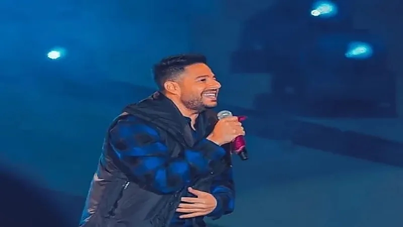 شاهد.. حماقي يشعل حفله الغنائي في "ميدل بيست"