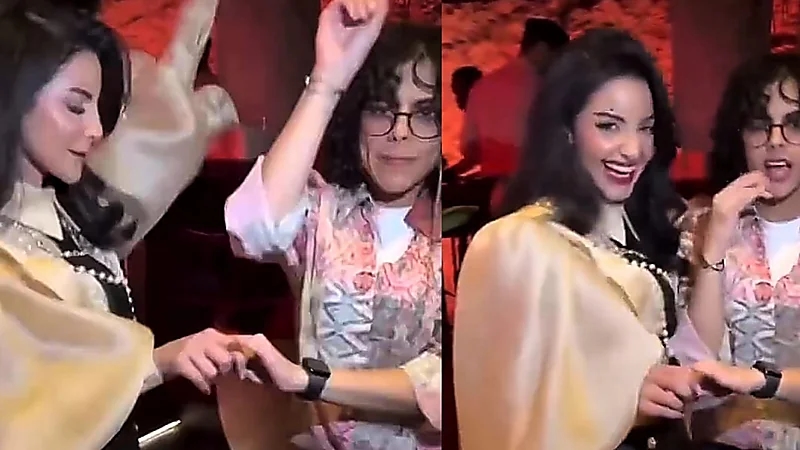 لمى الكناني وطرفة الشريف ترقصان بعفوية وتخطفان الأنظار بانسجامهما.. فيديو