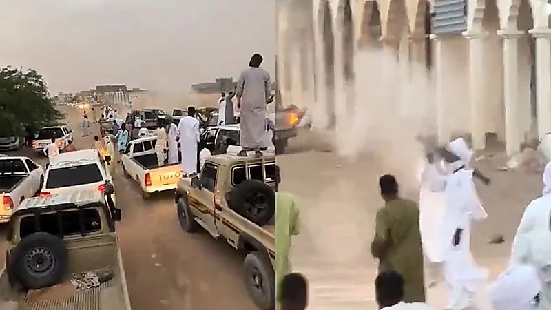سوداني يطلق قذيفة أر بي جي فرحًا بمناسبة زواج .. فيديو