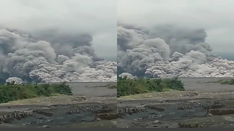 بالفيديو.. ثوران بركان سيميرو بجزيرة جاوة في إندونيسيا