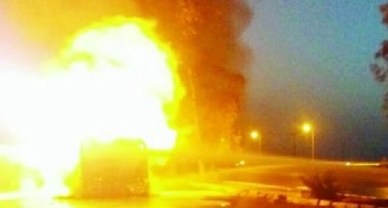 غلق طريق الساحل بمكة بسبب اشتعال شاحنة ديزل