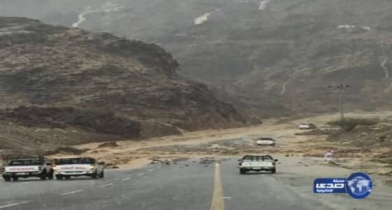 هطول أمطار غزيرة على المدينة المنورة