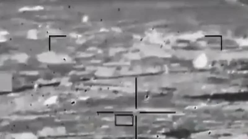 شاهد.. اعتراض طائرة بدون طيار أطلقتها ‎مليشيات الحوثي باتجاه المملكة