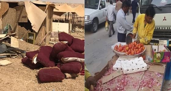 بالصور.. الإطاحة بـ 20 عامل مخالف في الرياض.. وإزالة 12 مسلخ عشوائي