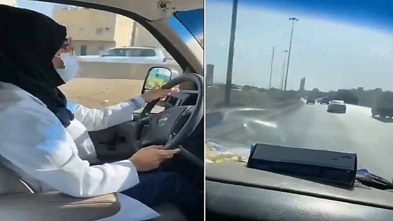 شاهد.. لحظة نقل سائقة الإسعاف " إيمان عبدالعظيم " لأول حالة ولادة