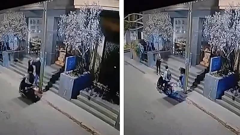 مشهد صادم لسرقة سيدة أمام المارة يثير الجدل بلبنان.. فيديو