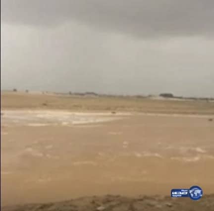 بالفيديو.. الأمطار تتسبب في جريان وادي بيش ومعاناة الأهالي تتجدد