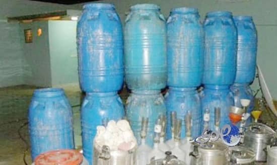 هيئة الجوف..تضبط  مصنعاً للخمور باستراحة