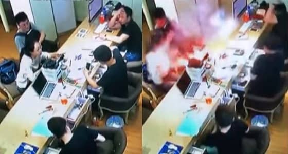 بالفيديو.. لحظة انفجار هاتف آيفون بوجه فتاة
