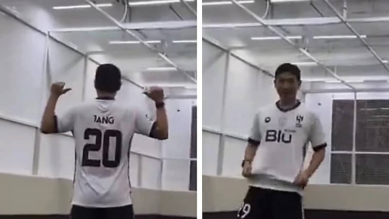 لاعب نادي يوكوهاما يتدرب بقميص الهلال .. فيديو