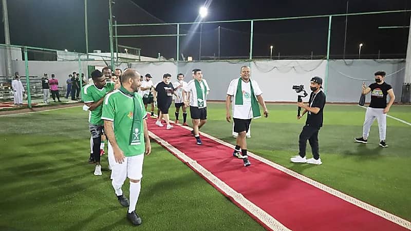 بالصور.. نجوم الفن والرياضة يحتفلون معًا باليوم الوطني في جدة