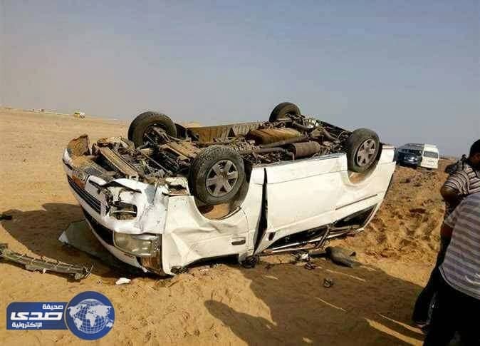 إصابة 8 في حادث انقلاب على الطريق الدولي الدرب – بيش