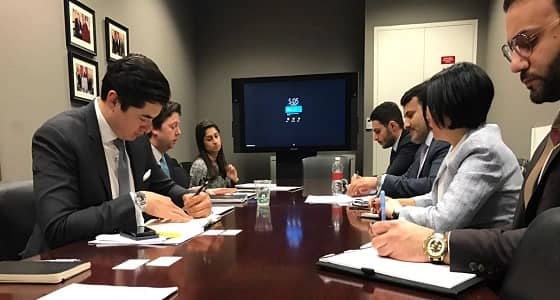 سفير خادم الحرمين لدى اليمن يلتقي موظفين بمجلس الشيوخ الامريكي