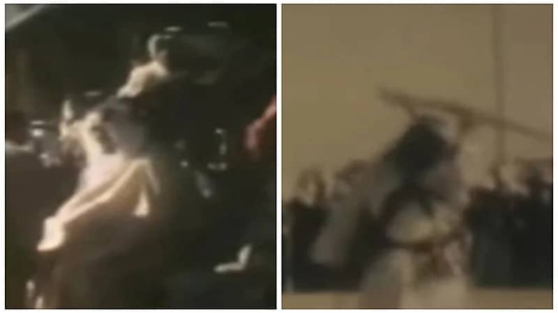 عرضة نجدية في حضور الملك سعود وملك الأردن قبل 69 عام.. فيديو