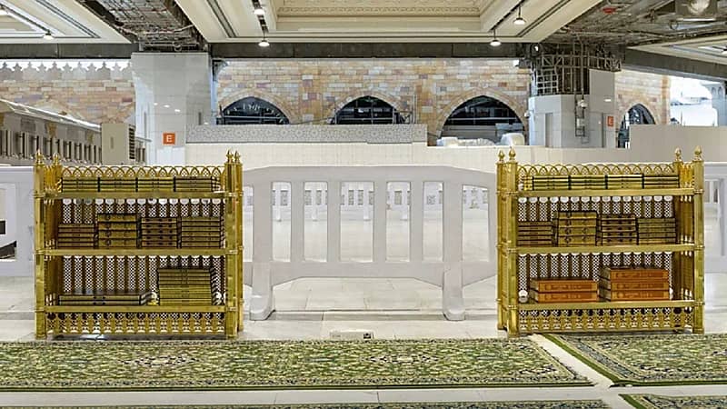 شاشات إلكترونية ومختصين شرعيين في مصلى الجنائز بالمسجد الحرام