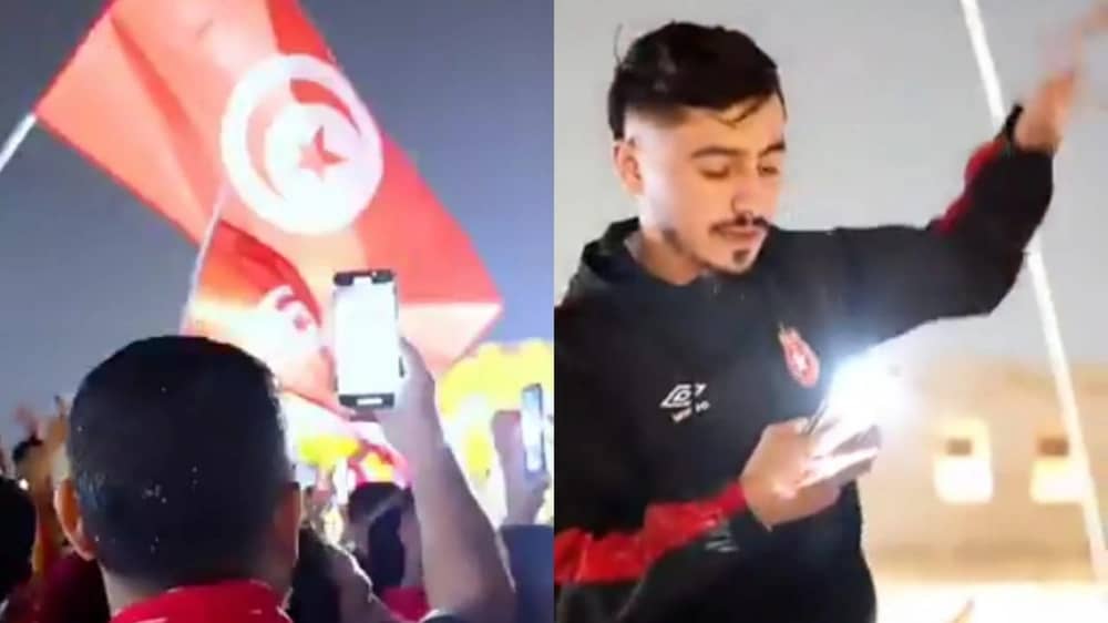 جماهير تونسية تشعل أجواء سوق واقف استعداداً لكأس العرب 2025  .. فيديو