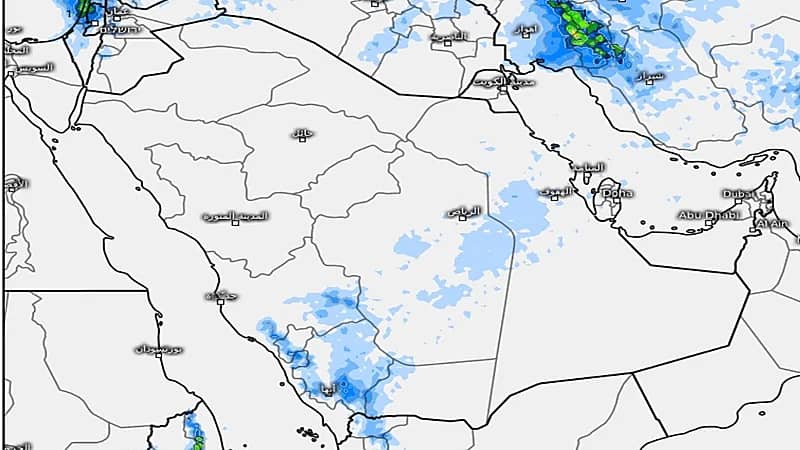 المسند: سحب ممطرة على عدة مناطق