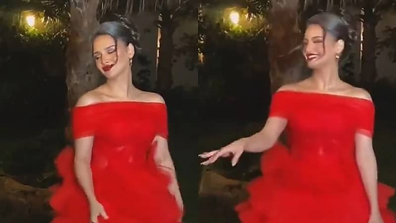 ريناد القحطاني تخطف الأنظار بفستان أحمر جذّاب وترقص على الأنغام .. فيديو
