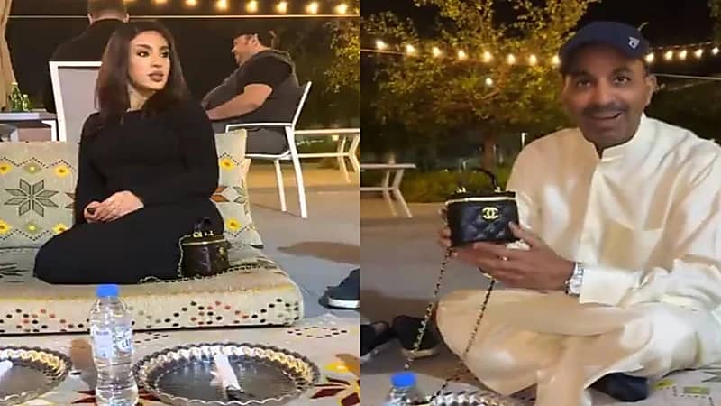 تعليق طريف من طارق العلي على حجم حقيبة فتاة .. فيديو