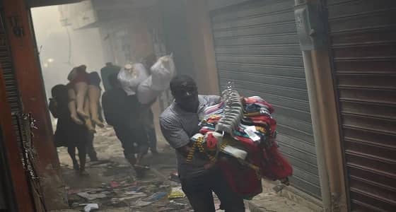 إندلاع حريق في سوق الحديد التاريخي في هايتي