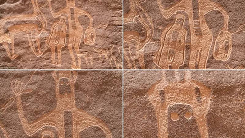 بالصور.. فنون صخرية تشكل لوحة بارعة في نجران