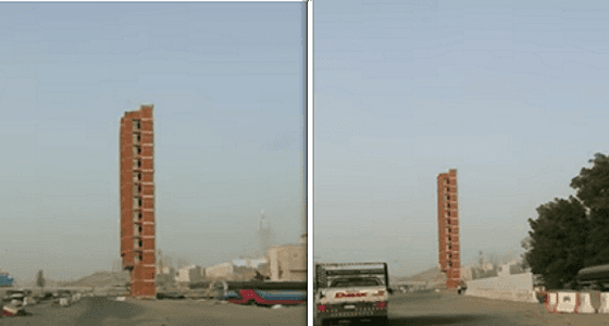 بالفيديو.. أول تعليق من أمانة " مكة " على وجود مبنى غريب على الطريق العام