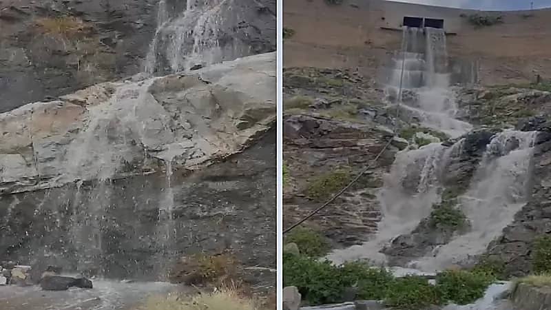 شلالات جبل الهدا ورهجان بمكة والطائف .. فيديو