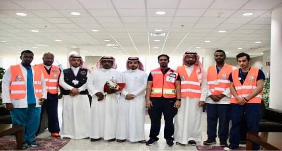 مدير عام الهلال الأحمر بالرياض يزور مصابي شظايا الصاروخ