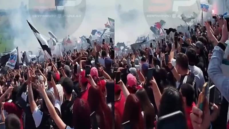 بالفيديو.. لحظة انهيار مدرج ملعب وإصابة المشجعين