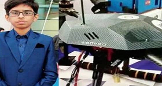 بالصور..الحكومة الهندية  تتعاقد مع "طفل" لتصنيع طائرات بدون طيار مضادة للألغام