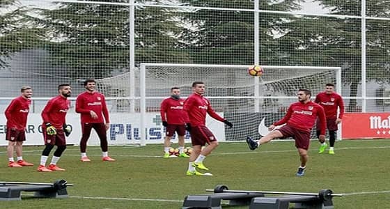 الأمطار تعطل تدريب أتلتيكو قبل مواجهة البرسا