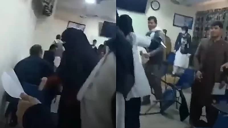 فيديو..طالبات أفغانيات يشتبكن مع عناصر طالبان ويدخلن صفوفهن بالقوة