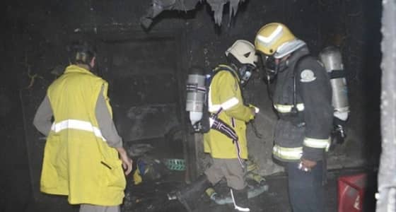 إصابة شخص في حريق منزل بجدة