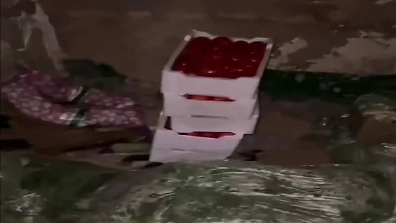 شاهد.. أمانة الرياض تداهم مستودعا لحفظ الخضار والأطعمة