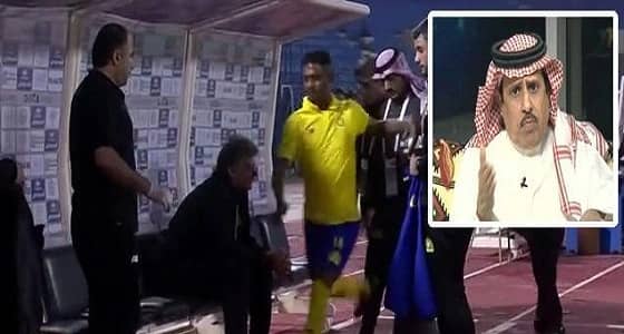 كاتب رياضي يعلق على رد فعل " غالب ".. ومغرد : " تصرف طفولي "