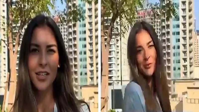 شابة أجنبية ترتدي العباءة وتعبر عن تقديرها للثقافة الإسلامية .. فيديو