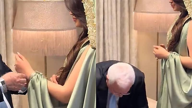 عروسة تونسية تتزوج بطاعن في السن بفرحة وسعادة بالغة .. فيديو