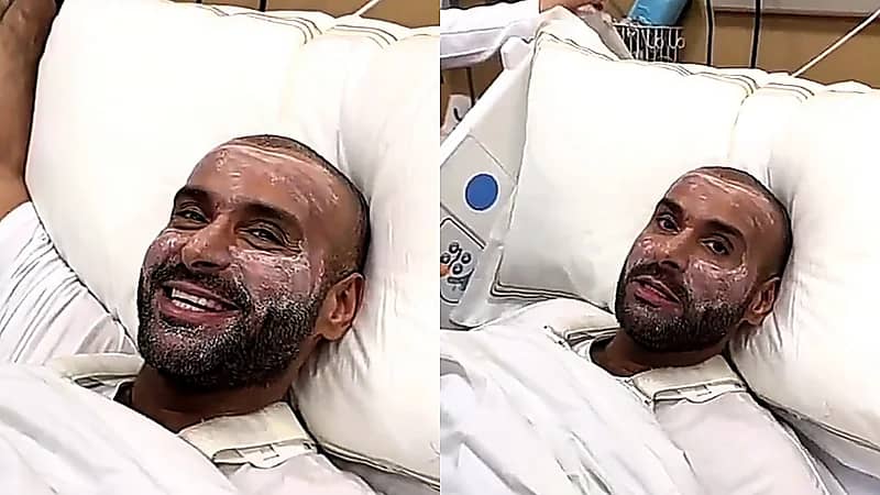 يزيد الراجحي يحافظ على نضارة بشرته في المستشفى رغم الإصابة.. فيديو