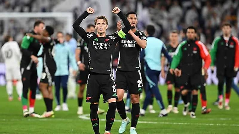آرسنال يسخر من ريال مدريد بعد خروجه من دوري الأبطال