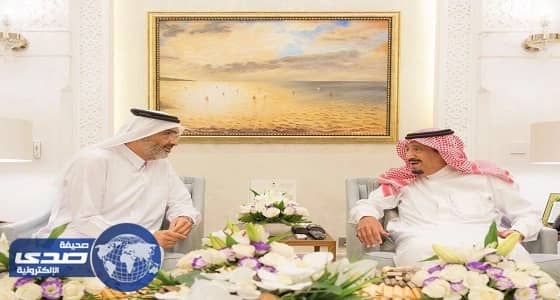 بالفيديو و الصور.. خادم الحرمين الشريفين يستقبل سمو الشيخ عبدالله بن علي آل ثاني