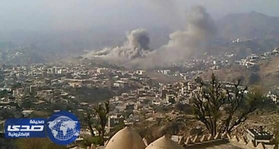 مقاتلات التحالف تستهدف مواقع لمليشيا الحوثي في تعز