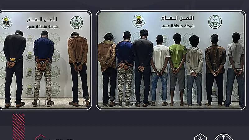 القبض على 11 شخص مخالفًا لنظام أمن الحدود لسرقتهم كيابل كهربائية