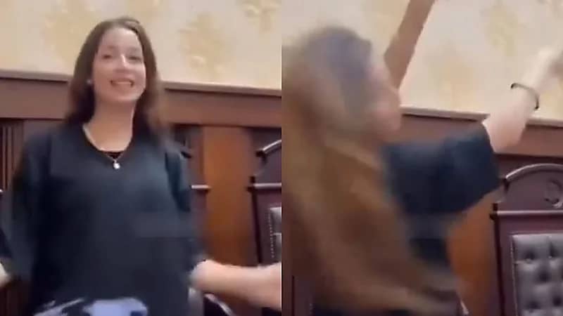 وصلة رقص على أنغام عمرو دياب داخل محكمة.. فيديو