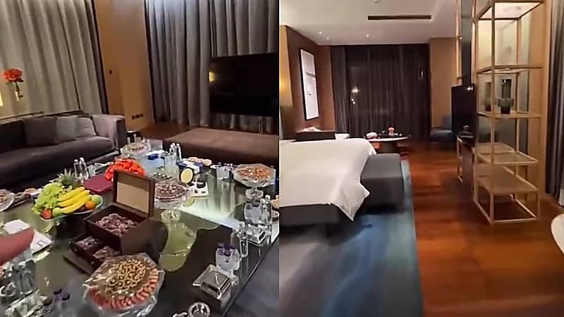 يزيد الراجحي يستعرض جناحه في فندق شنغريلا بجدة .. فيديو