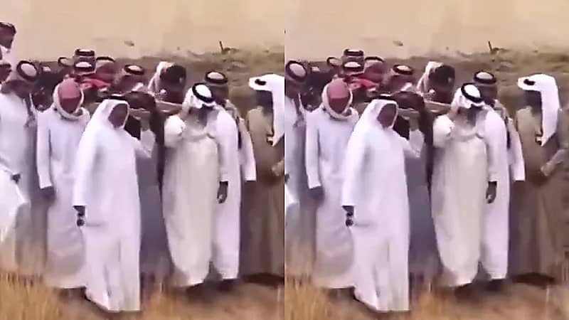 ‎تشييع جثمان المسنة دينا الأسمري .. قصة إنسانية بطلها أمير عسير .. فيديو