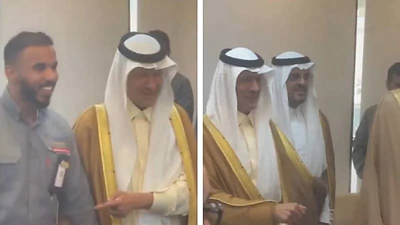 وزير الطاقة يطلب التصوير مع موظف بالكهرباء ويعلق: "وين خوينا" .. فيديو