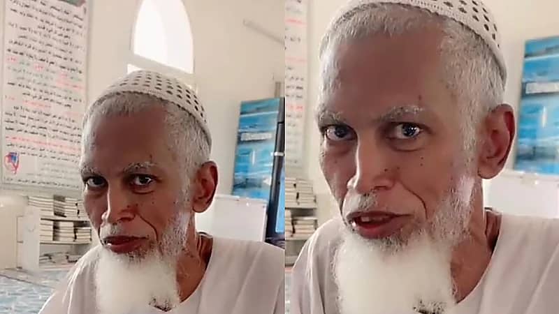 مسن يختم القرآن 10 مرات شهريًا مند قرابة 40 عامًا .. فيديو