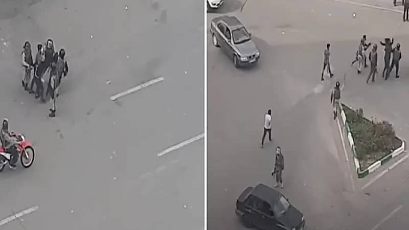 بالفيديو.. لحظة سحل فتاة إيرانية على يد قوات البسيج