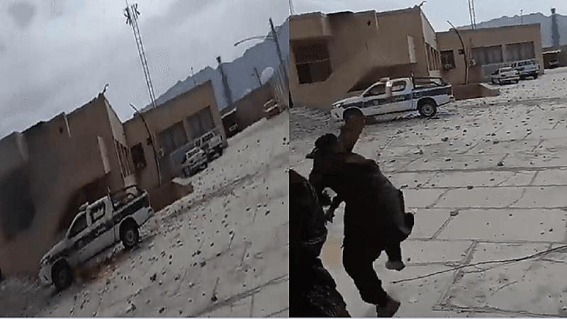 بالفيديو.. حرق مبنى تابع للحرس الثوري الإيراني على يد الثوار