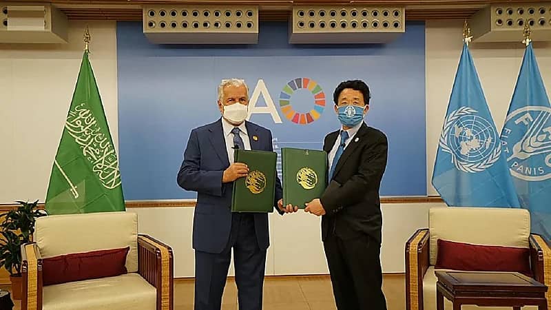 "الربيعة" يوقّع اتفاقيتين مشتركتين مع "الفاو" في روما